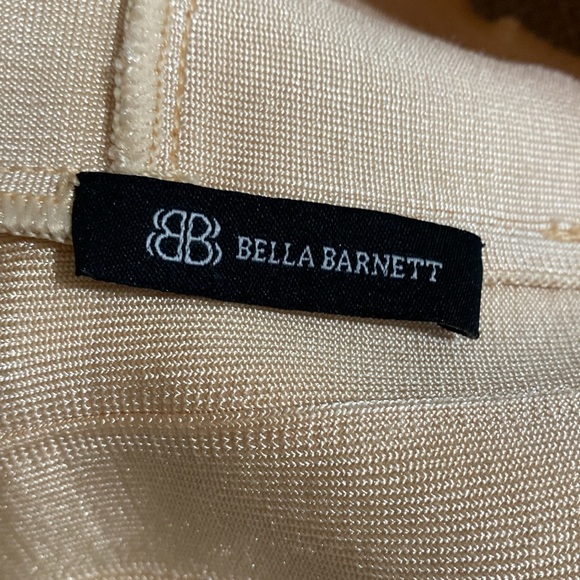 Bella Barnett Lika Elegant Gold One-Shoulder Dress bodycon women L event luxury - Picture 3 of 14